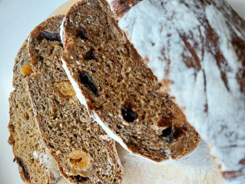 Хлеб ржаной десертный (лен, чернослив, курага), 450 гр.